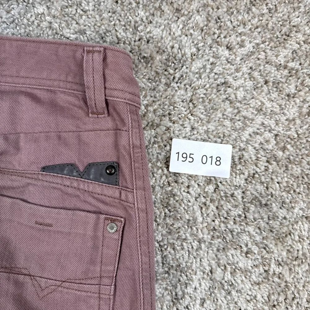 Diesel Jeans‎ Mens 29x32 Purple Mauve Darron Cotton Slim Tapered Button Fly